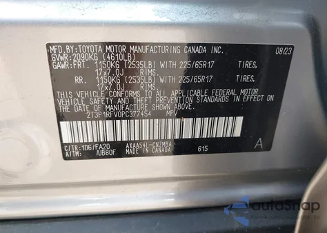 2023 Toyota Rav4 Xle z USA, uszkodzony, nr VIN 2T3P1RFV0PC377454